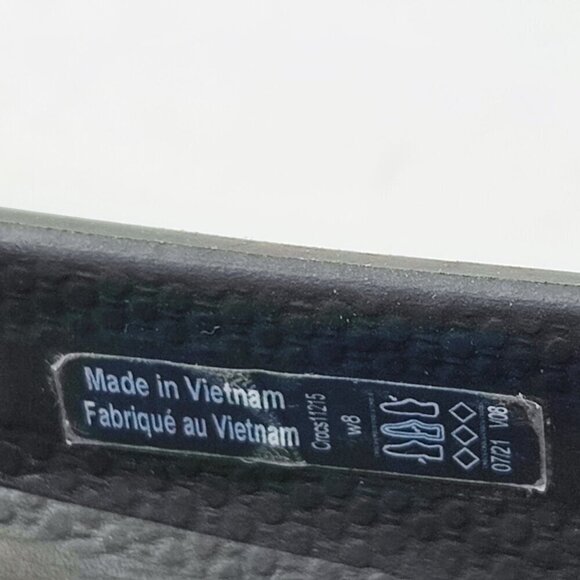 Crocs Women’s Kadee Black Rubber Ballet Flat Size 8 - Picture 7 of 8